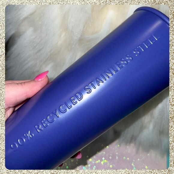 💜 ♻️ 2025 Starbucks Purple/Blue Recycled 6 Piece Collection NWT - Picture 10 of 12